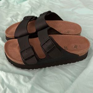 Birkenstock Papillo Black Platform Arizona sandals